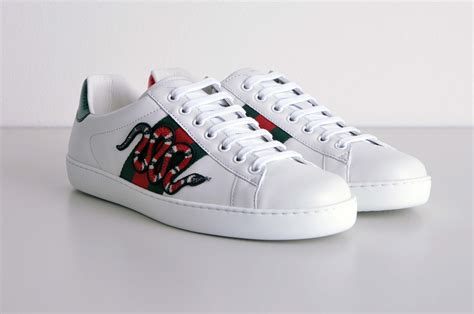 gucci sneakers snake ebay|Gucci snake sneakers men.